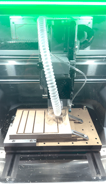 CNC milling process used to make the Morphotheque blocks.